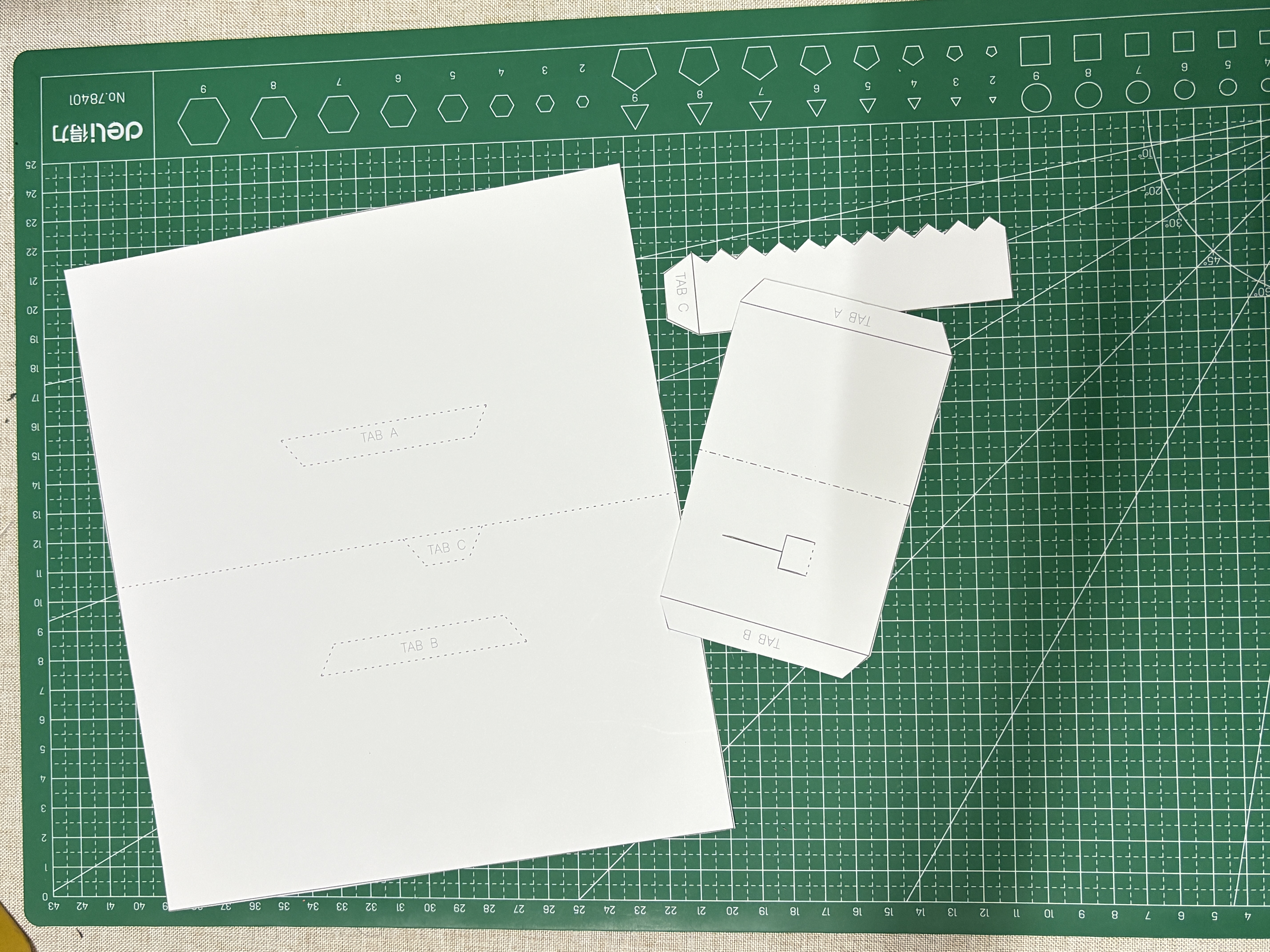 Step 2 cutting and scoring