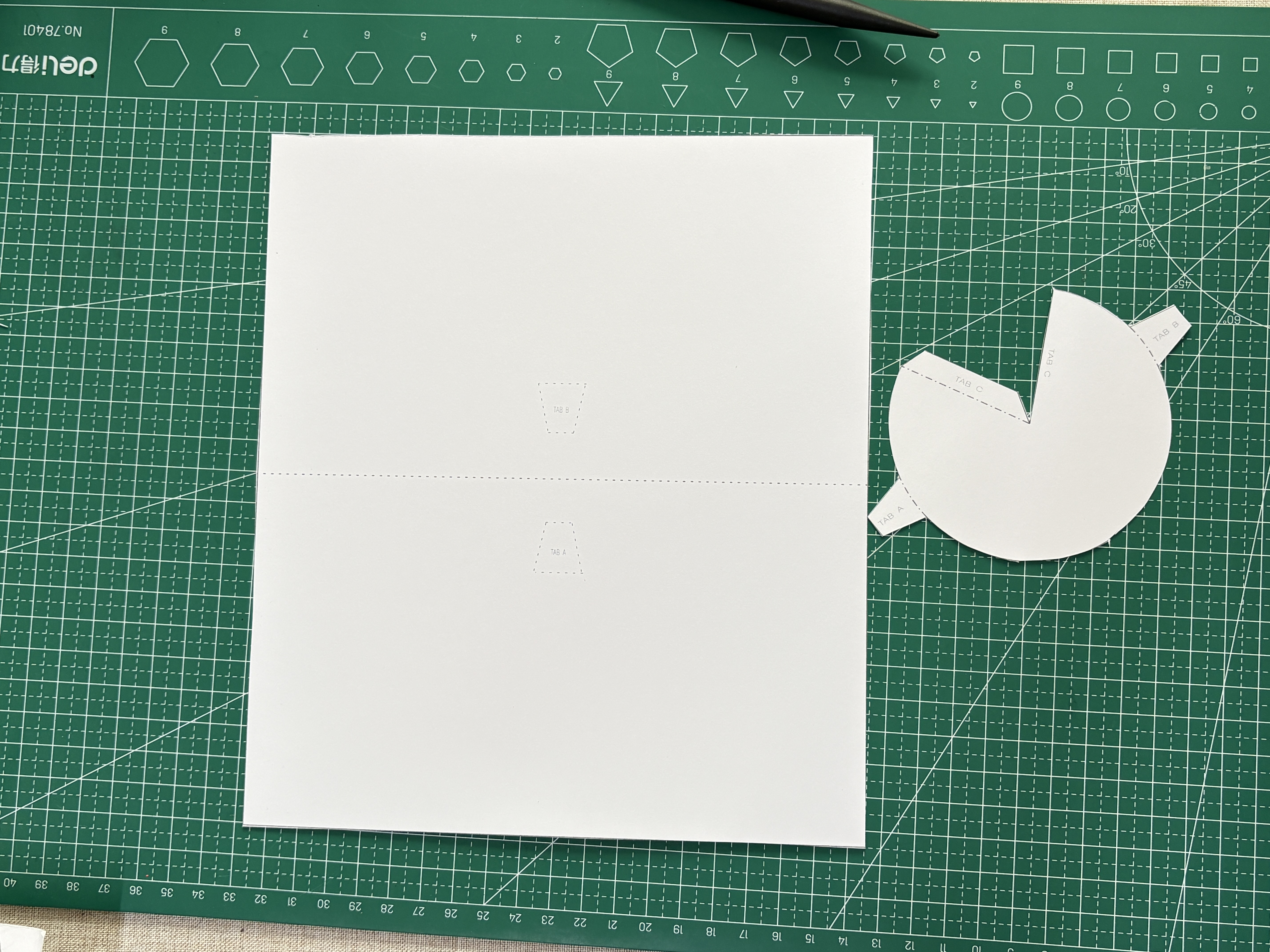 Step 2 cutting and scoring