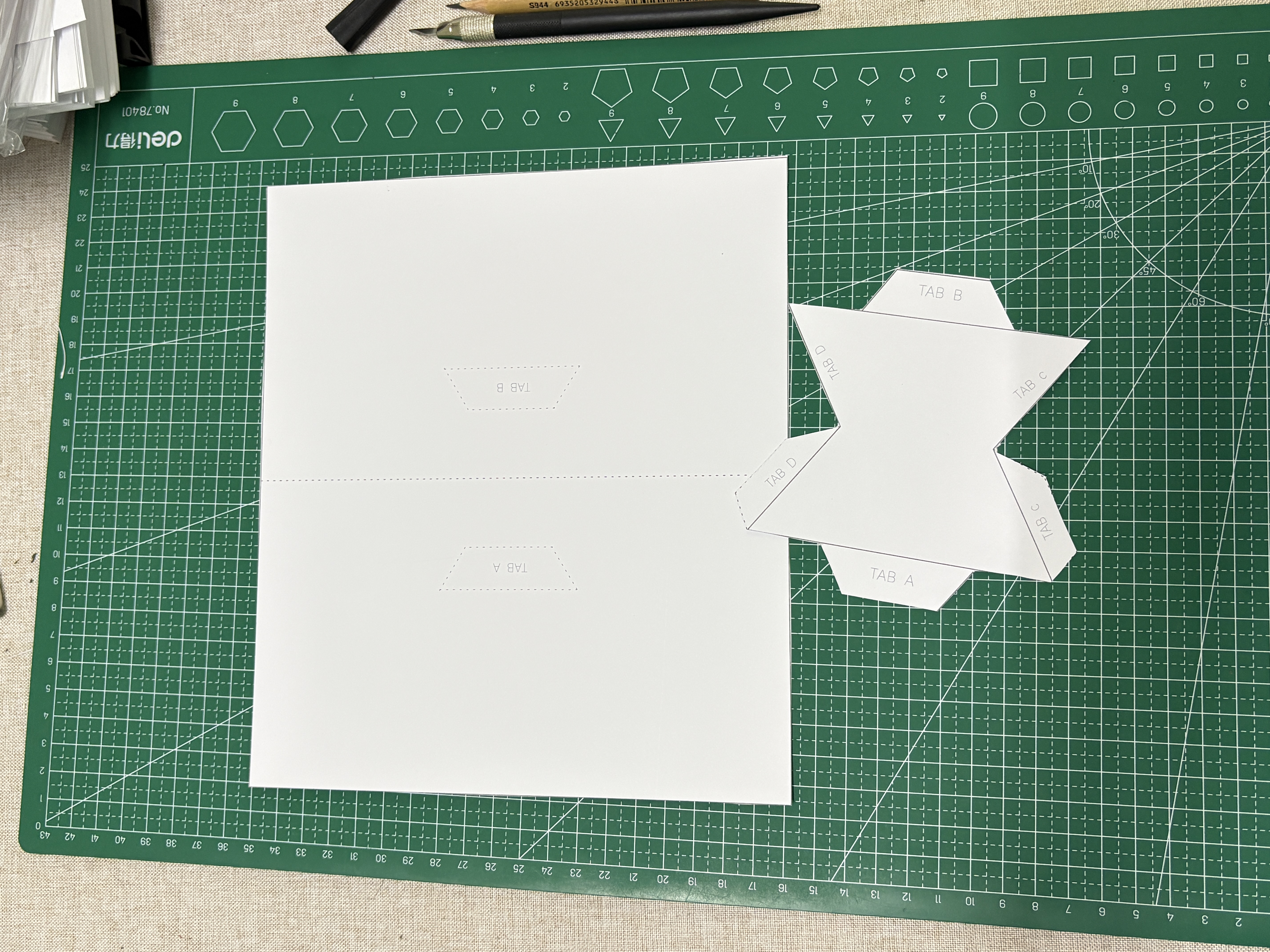 Step 2 cutting and scoring