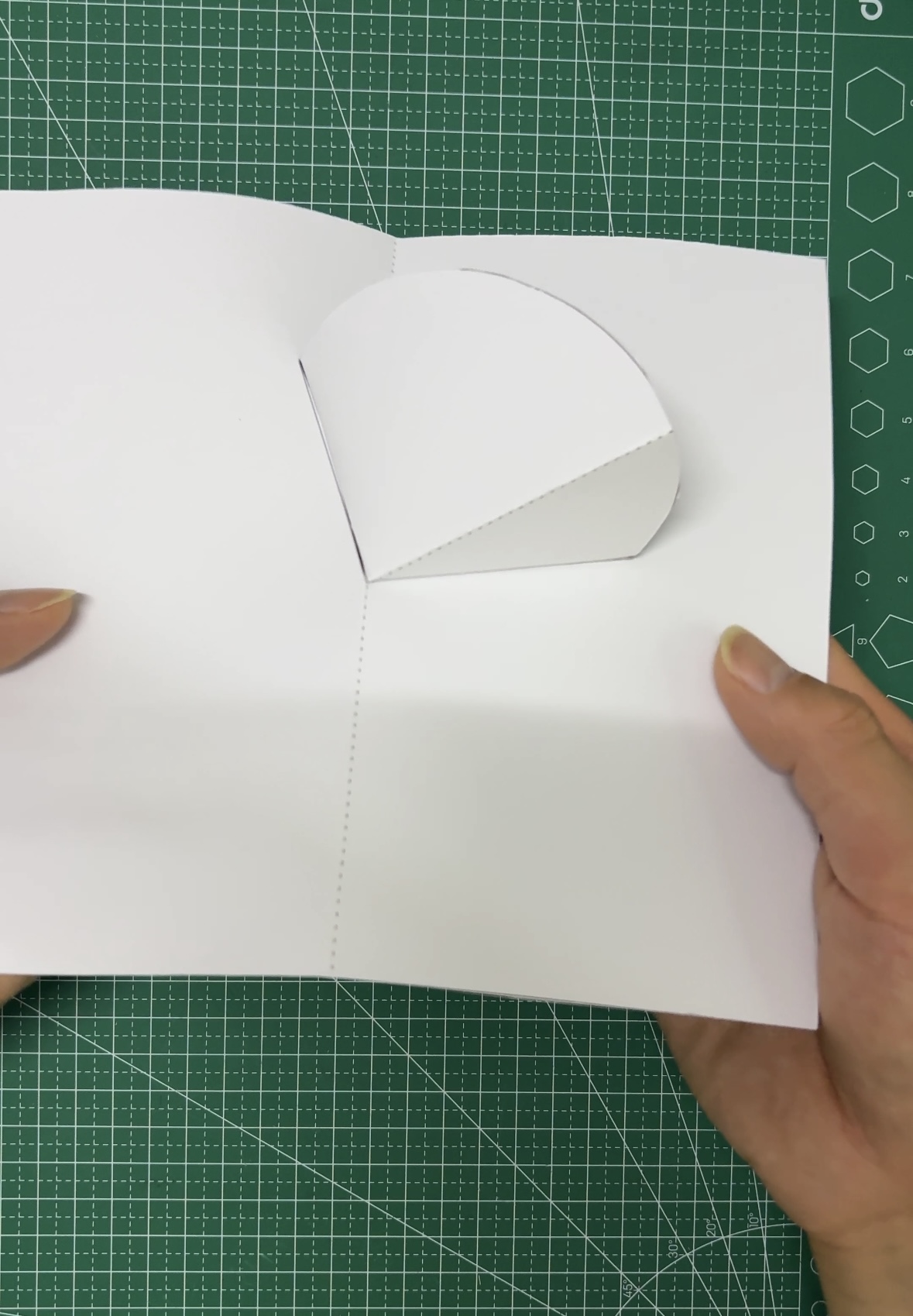 Step 3 cutting scoring and assembly